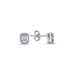 Load image into Gallery viewer, Diamond Baguette Earrings