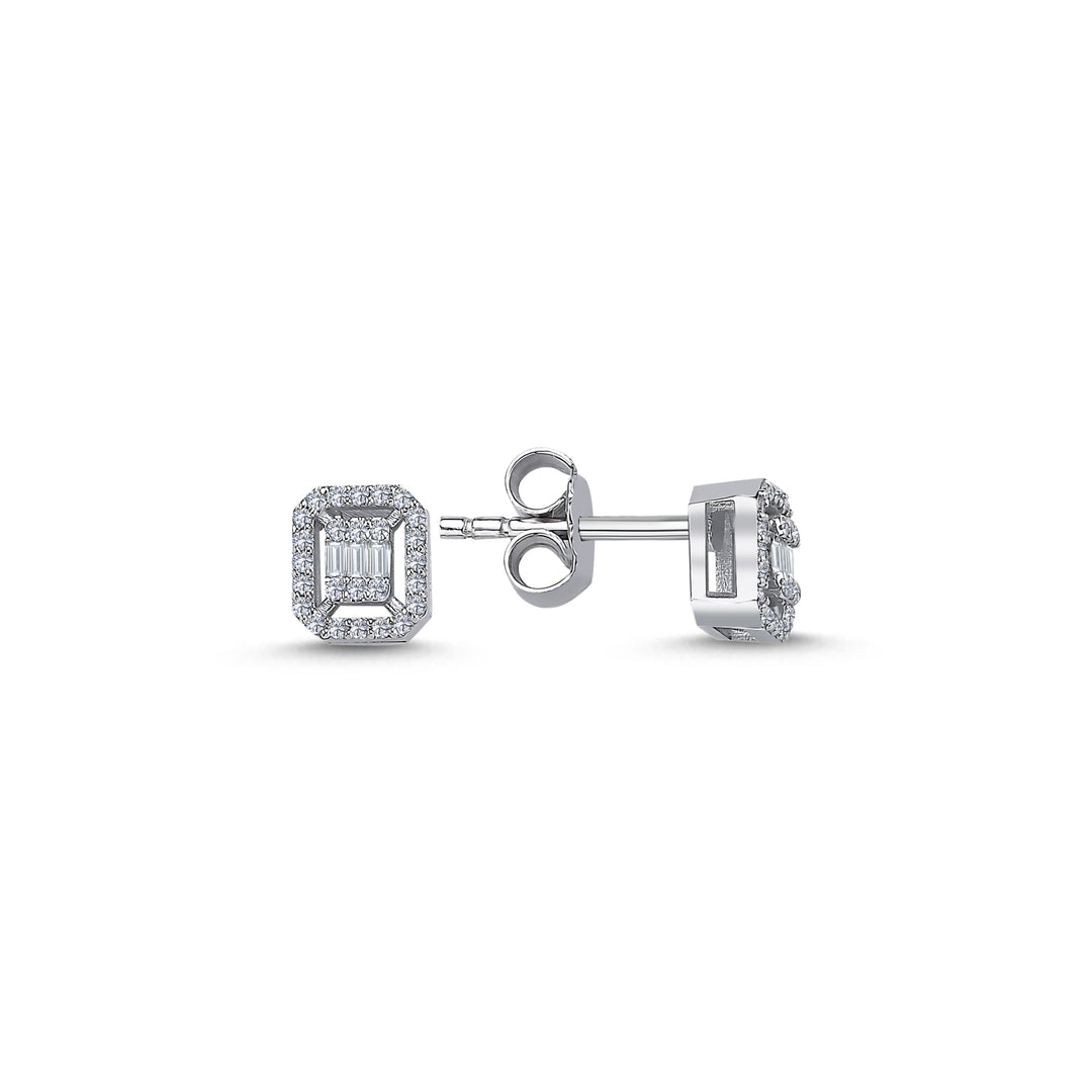 Diamond Baguette Earrings