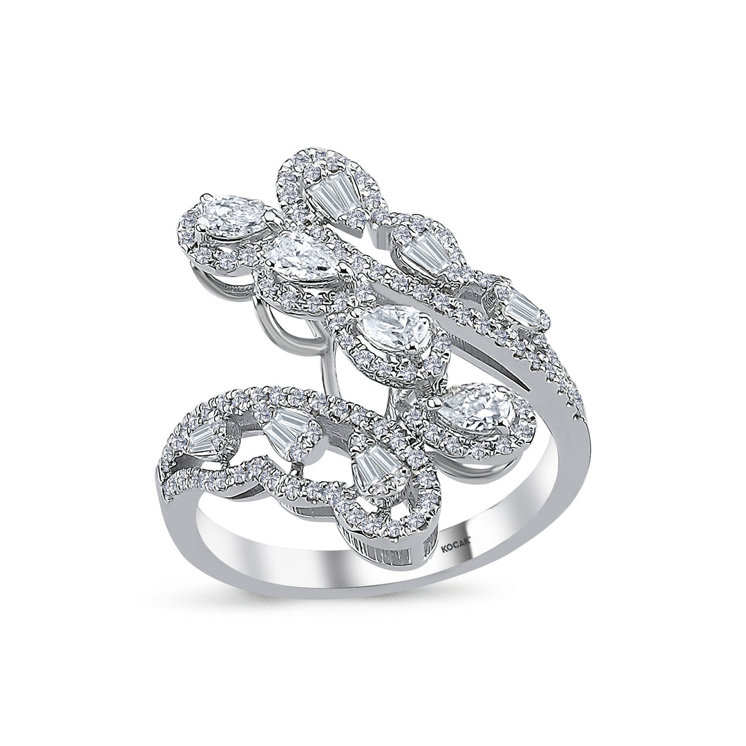 0.78 Karat Diamond Baguette Ring