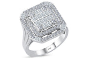 1.02 Karat Diamond Baguette Ring