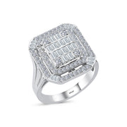1.02 Karat Diamond Baguette Ring
