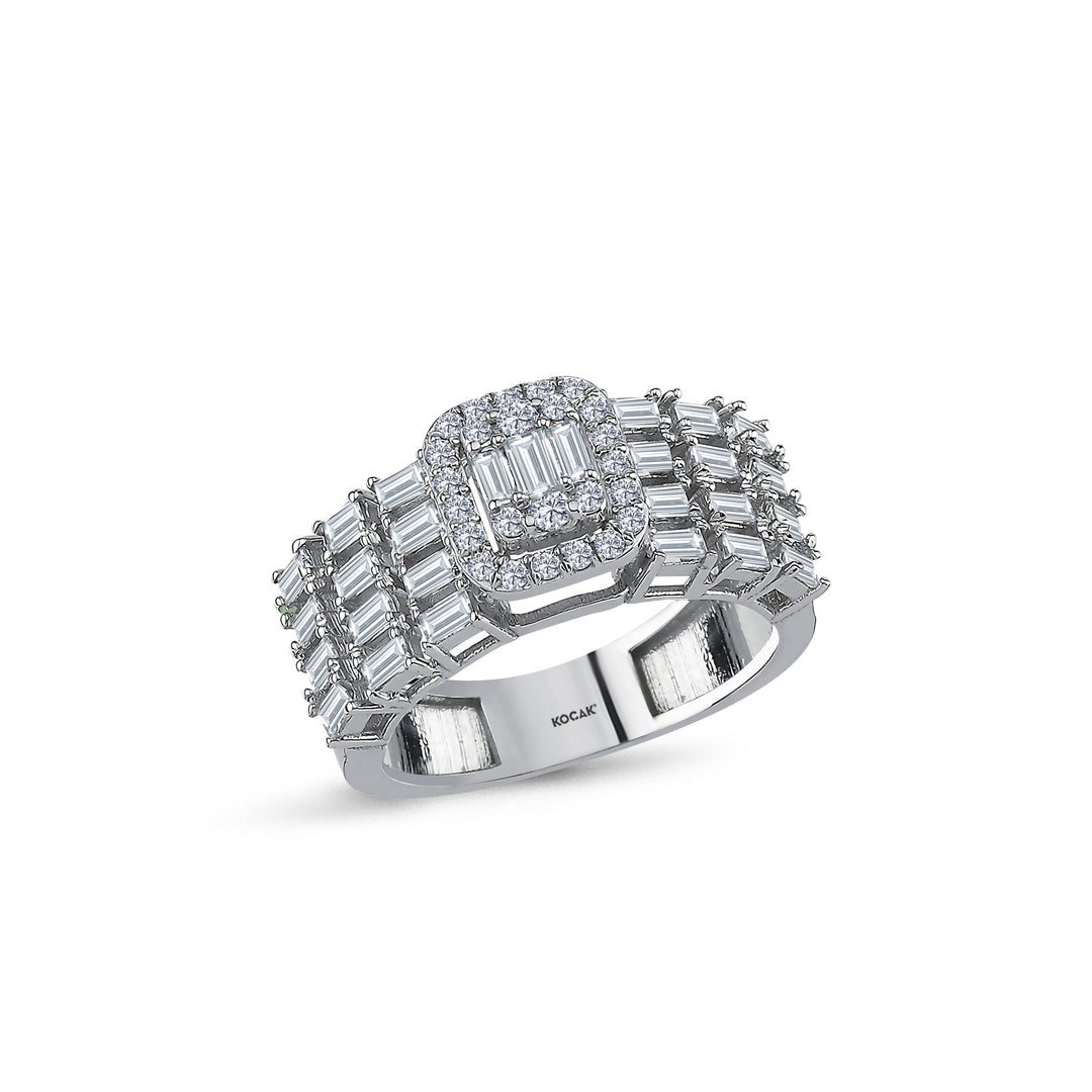 1.11 Karat Diamond Baguette Ring