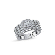 1.11 Karat Diamond Baguette Ring