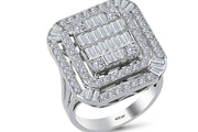 1.72 Karat Diamond Baguette Ring