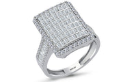 1.79 Karat Diamond Baguette Ring