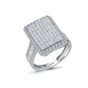 1.79 Karat Diamond Baguette Ring