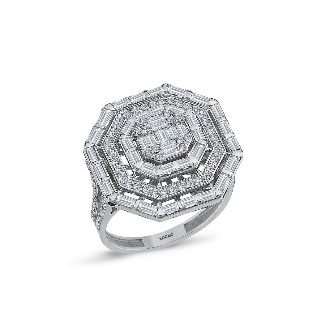 1.46 Karat Diamond Baguette Ring