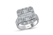 1.78 Karat Diamond Baguette Ring