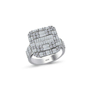 1.78 Karat Diamond Baguette Ring