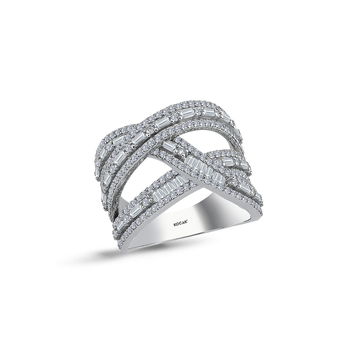 1.73 Karat Diamond Baguette Ring