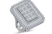 4.03 Karat Diamond Baguette Ring