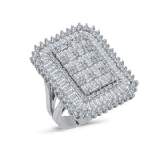 4.03 Karat Diamond Baguette Ring