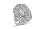 1.84 Karat Diamond Baguette Ring