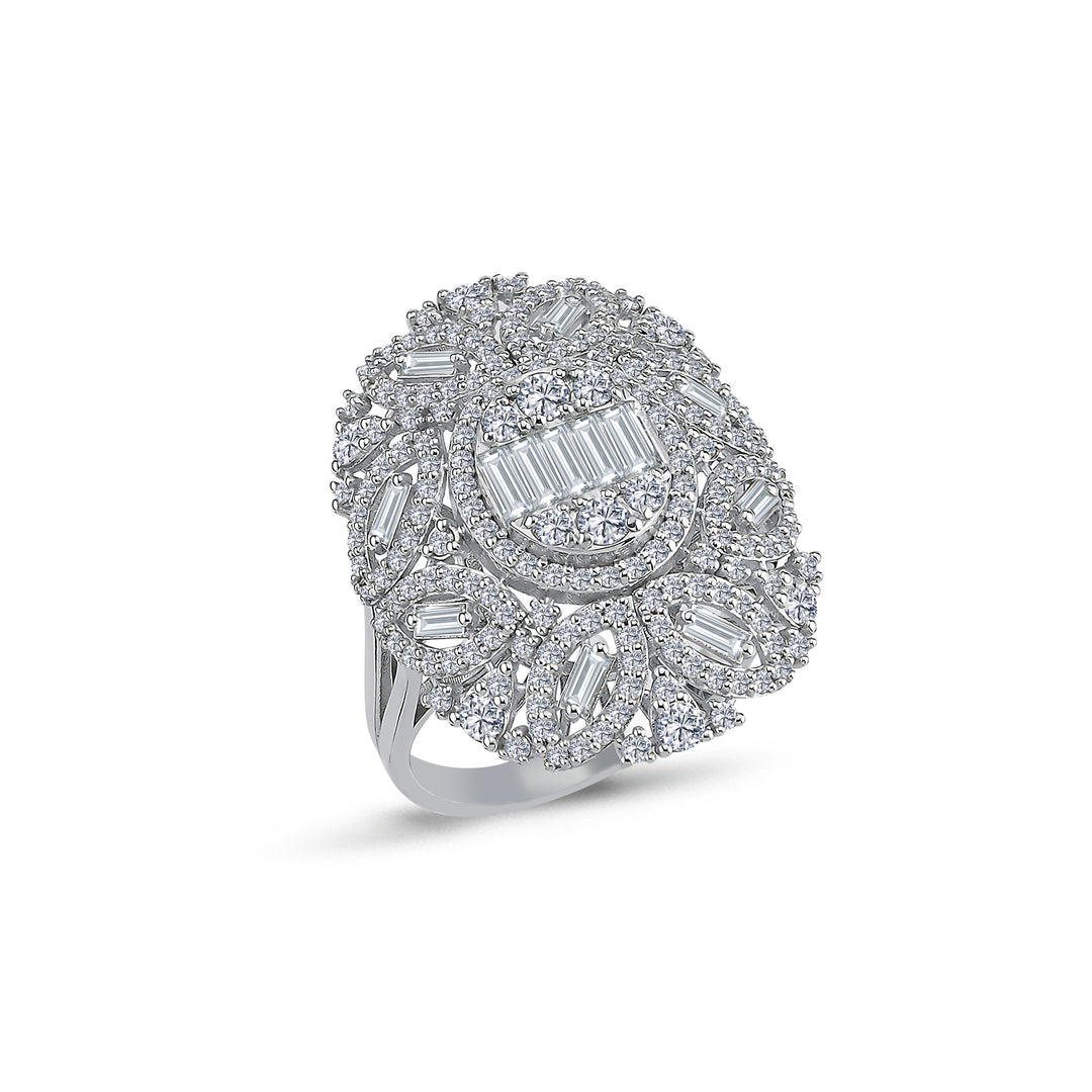 1.84 Karat Diamond Baguette Ring
