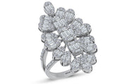 1.79 Karat Diamond Baguette Ring
