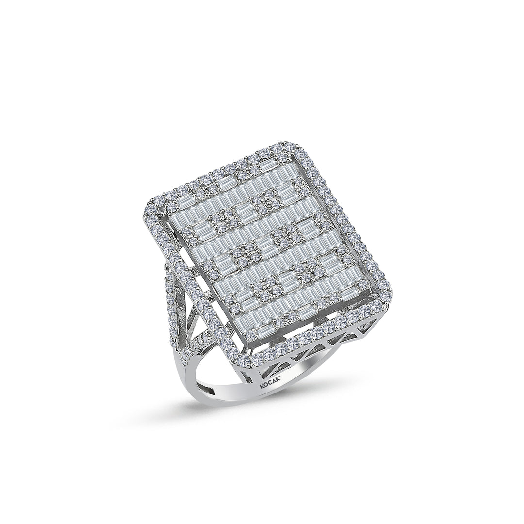 1.79 Karat Diamond Baguette Ring