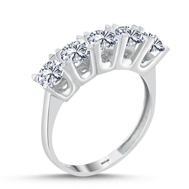 14ct Five Stone Gold Ring