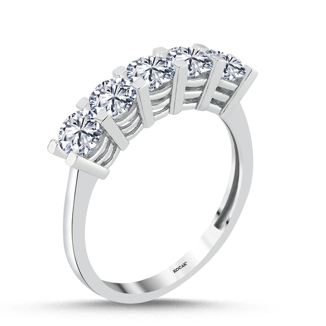 14ct Five Stone Gold Ring