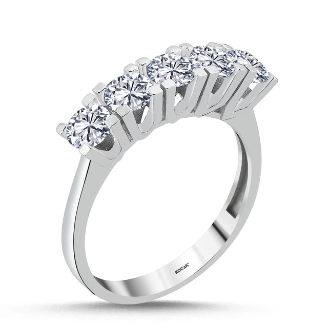 14ct Five Stone Gold Ring