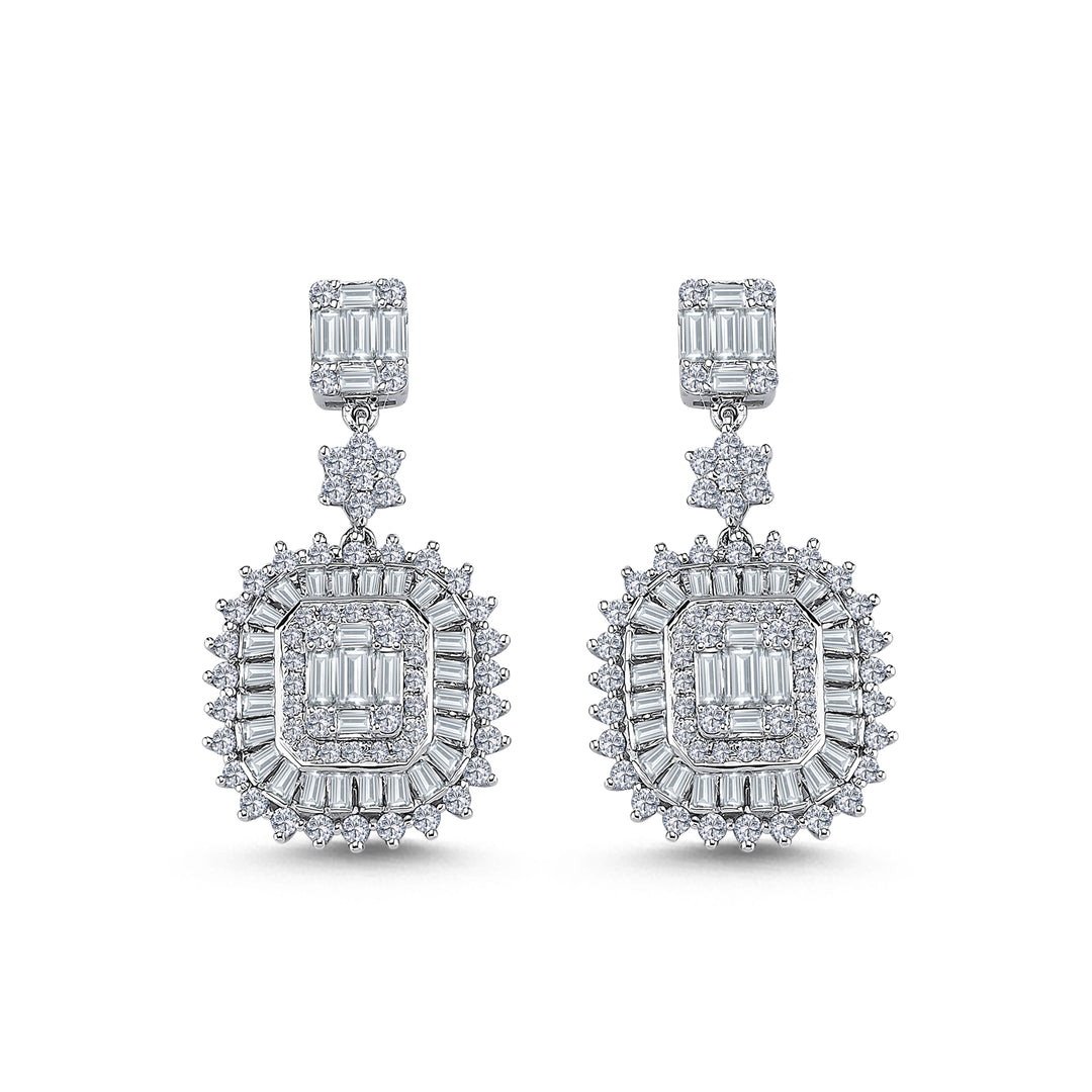 1.61 Karat Diamond Earrings