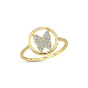 14ct Butterfly Motif Gold Ring