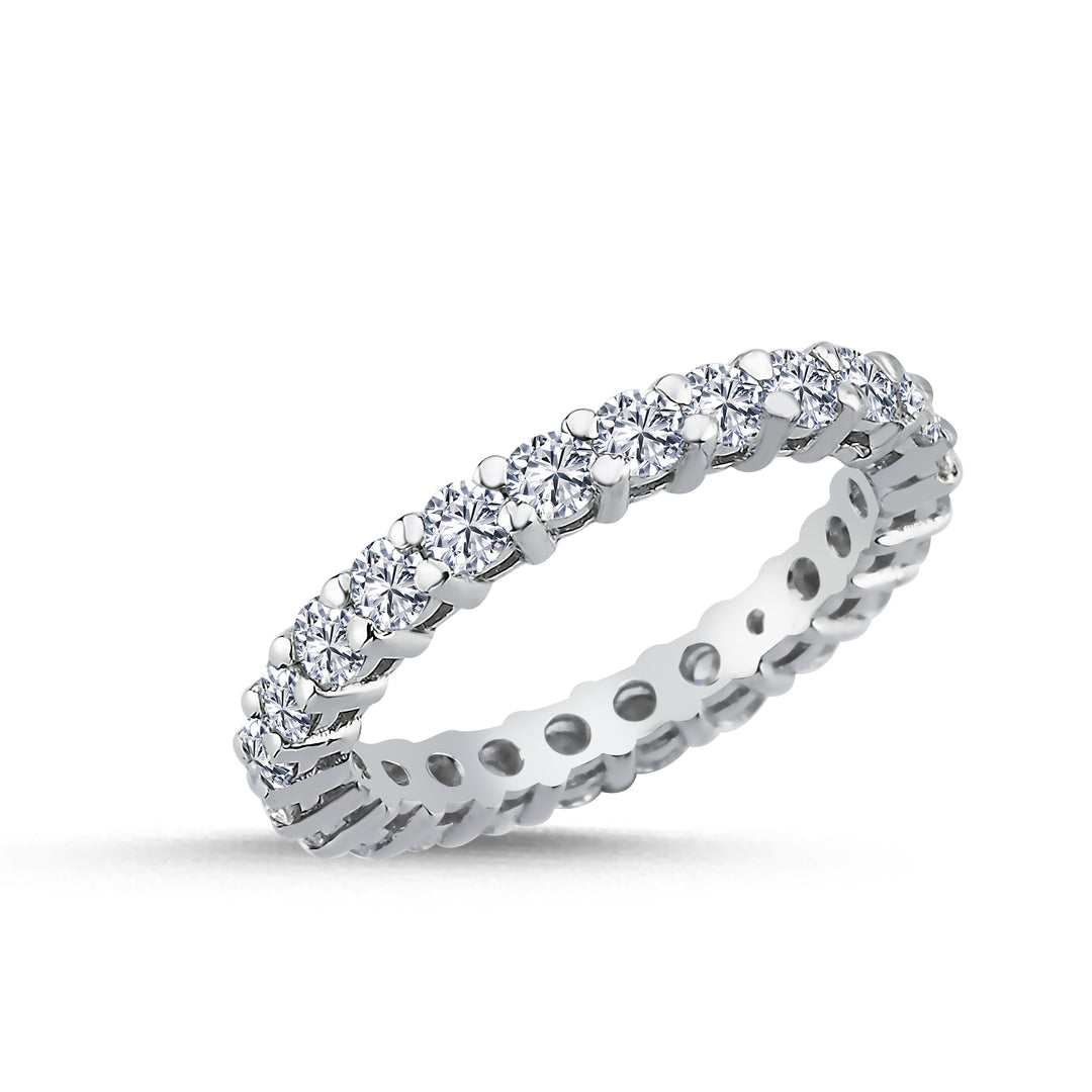 1.37 Karat Full Eternity Diamond Ring