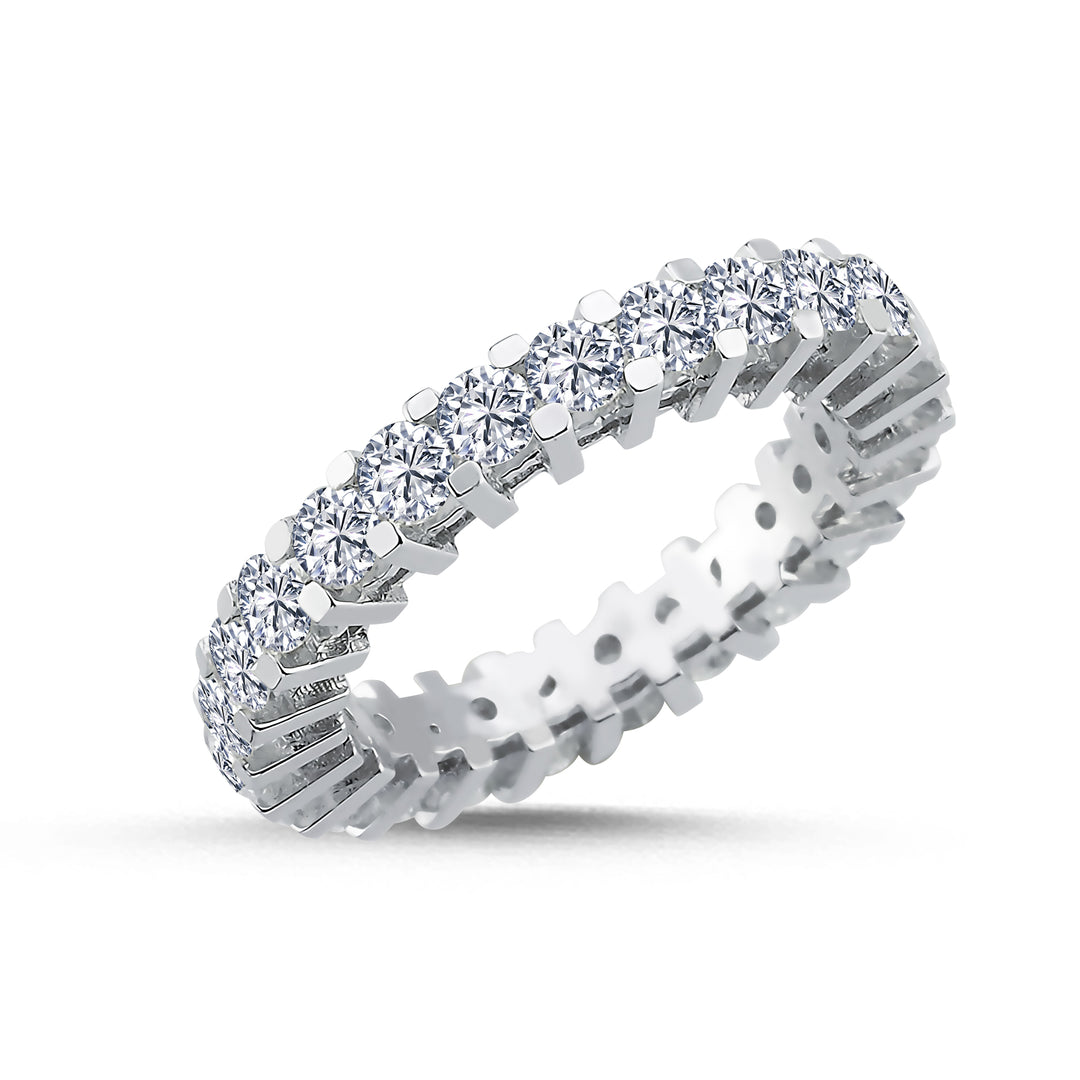 1.85 Karat Full Eternity Diamond Ring