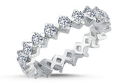 1.42 Karat Full Eternity Diamond Ring