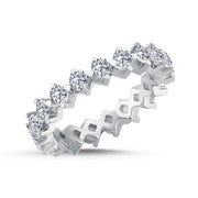 1.42 Karat Full Eternity Diamond Ring
