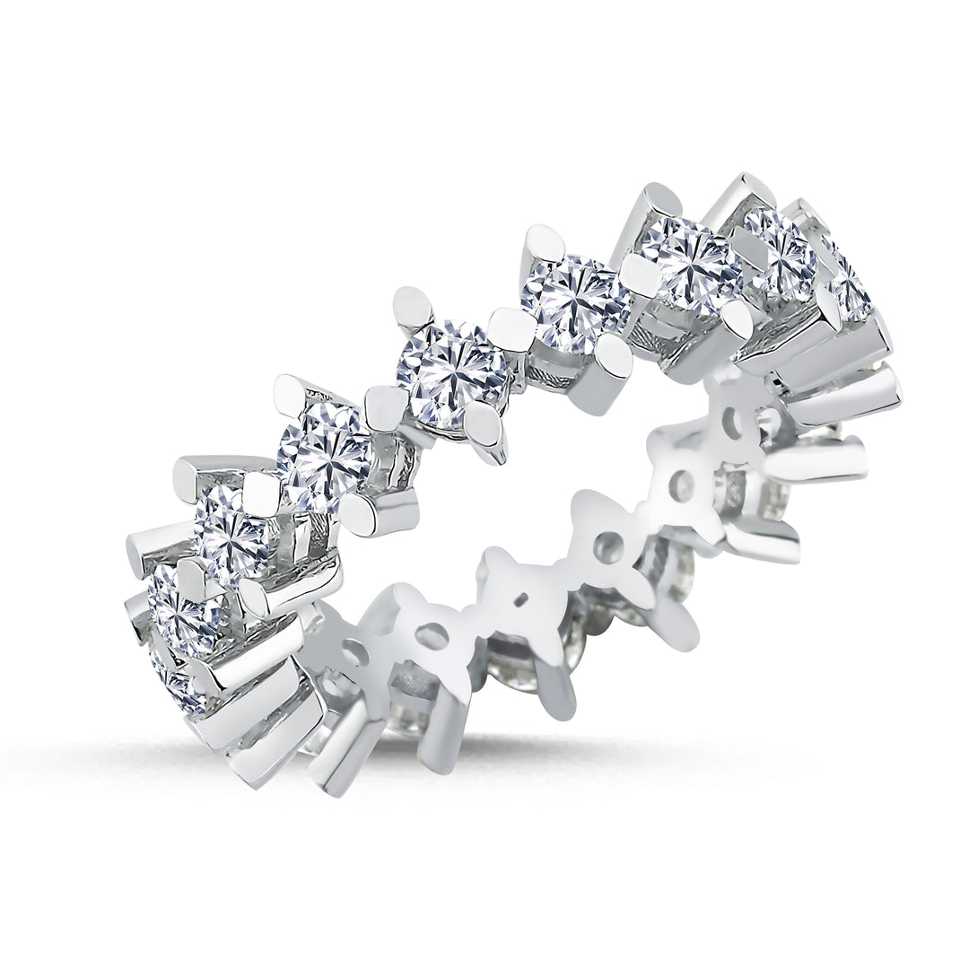 2.02 Karat Full Eternity Diamond Ring