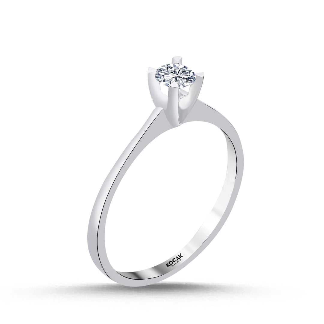 0.25 Karat EF SI Solitaire Diamond Ring