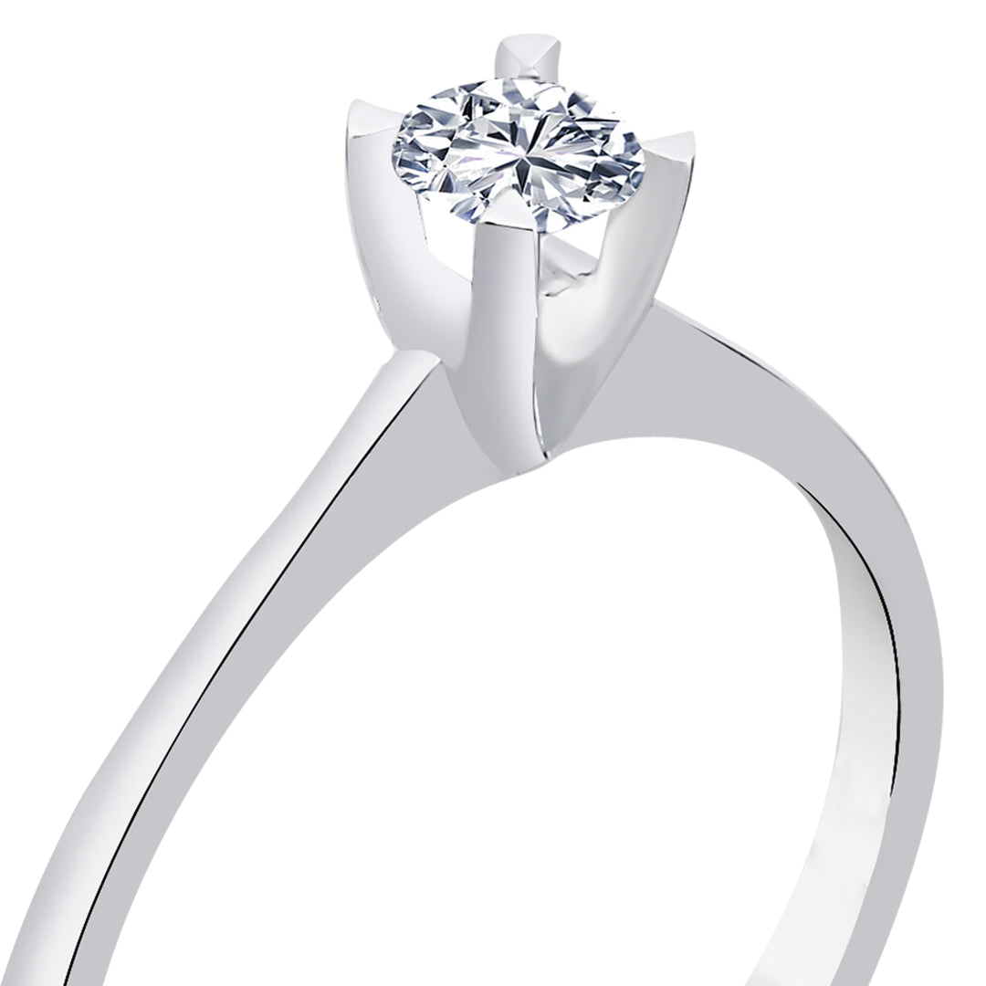 0.25 Karat EF SI Solitaire Diamond Ring