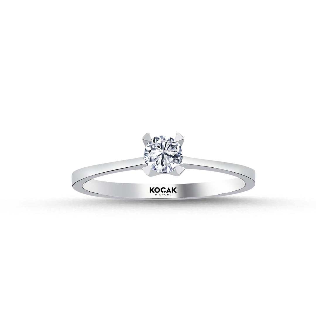 0.25 Karat EF SI Solitaire Diamond Ring