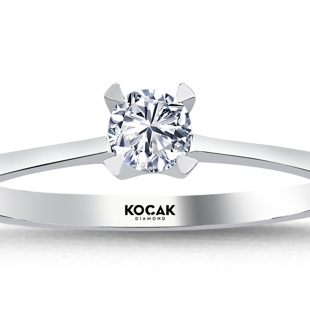 0.25 Karat EF SI Solitaire Diamond Ring