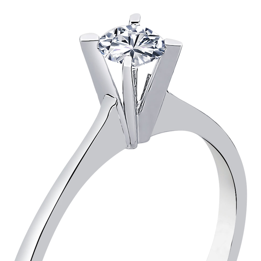 0.25 Karat EF SI Solitaire Diamond Ring