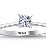 Load image into Gallery viewer, 0.25 Karat EF SI Solitaire Diamond Ring