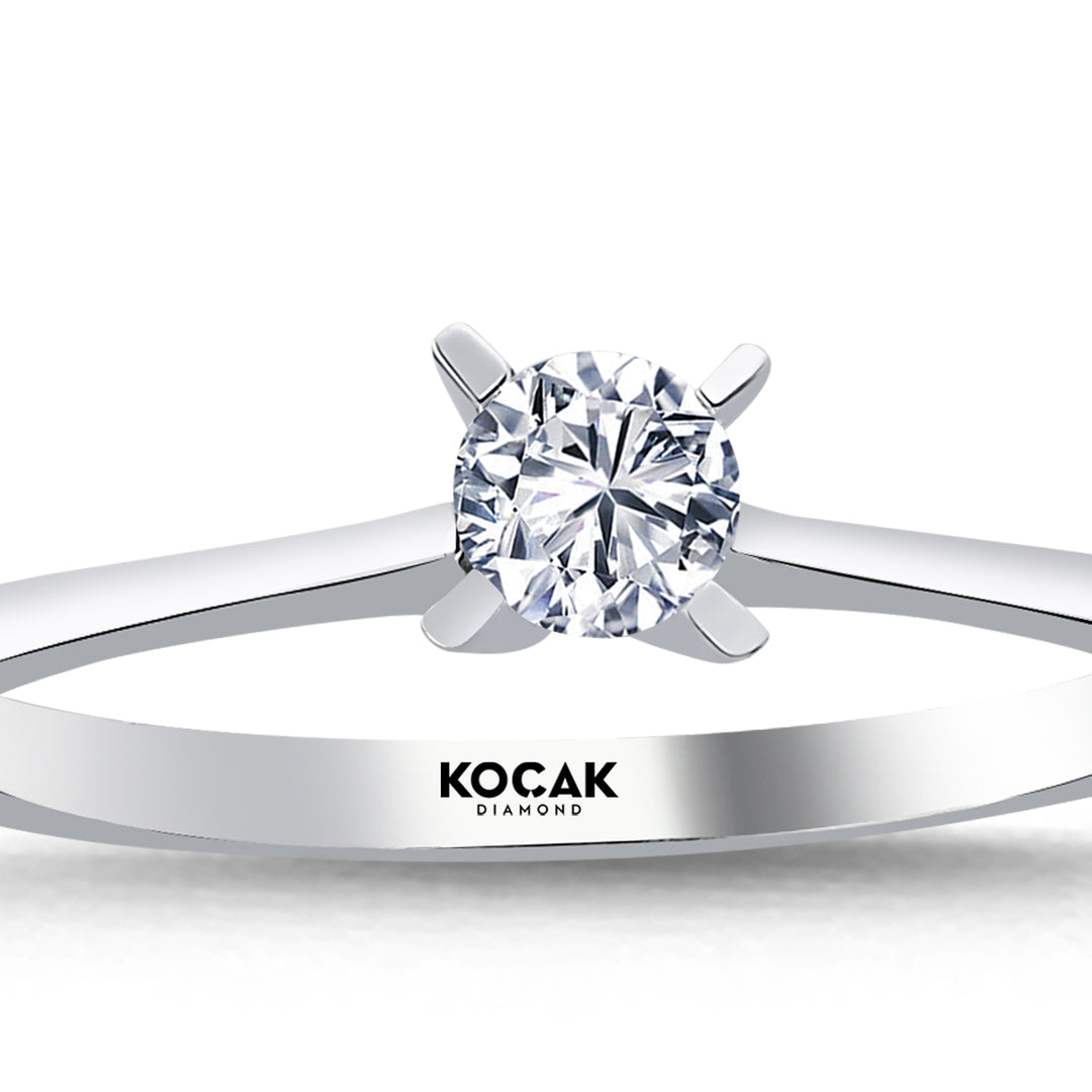 0.25 Karat EF SI Solitaire Diamond Ring