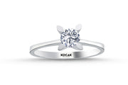 0.50 Karat EF SI Solitaire Diamond Ring