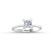 0.50 Karat EF SI Solitaire Diamond Ring