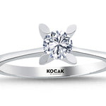 Load image into Gallery viewer, 0.40 Karat EF SI Solitaire Diamond Ring