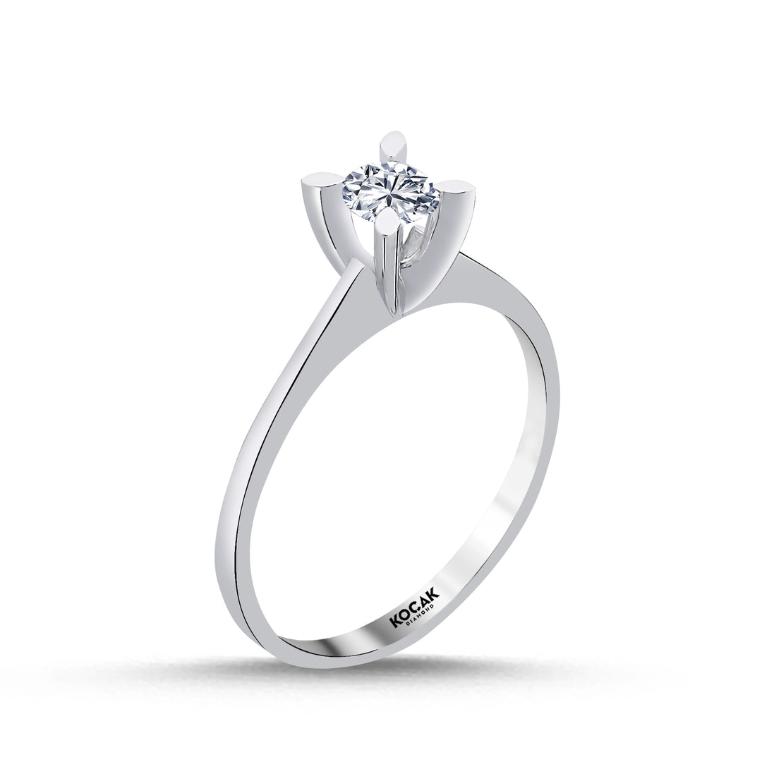 0.30 Karat EF SI Diamond Solitaire Ring