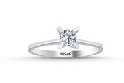 0.30 Karat EF SI Diamond Solitaire Ring
