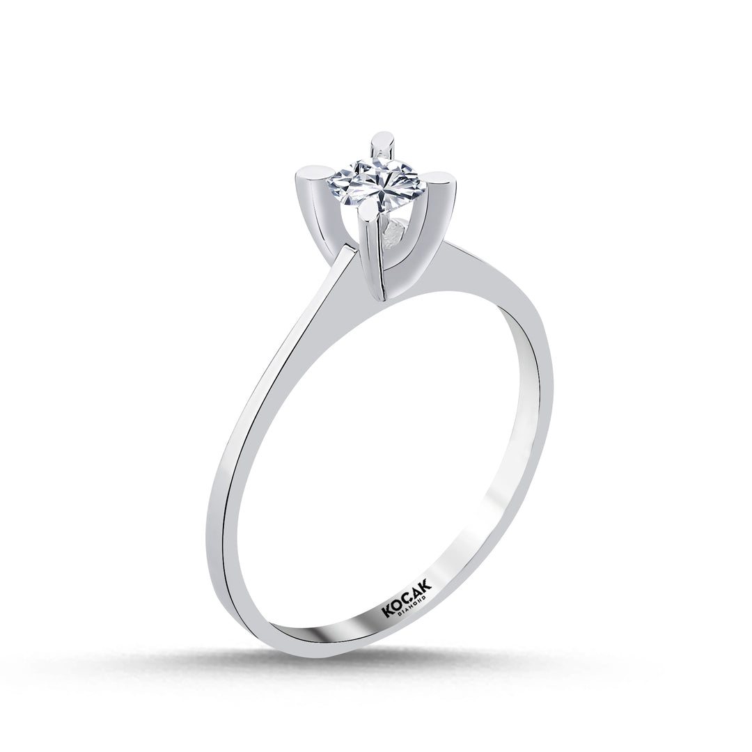 0.25 Karat EF SI Solitaire Diamond Ring