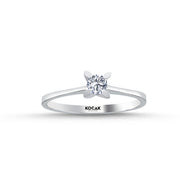 0.20 Karat EF SI Solitaire Diamond Ring