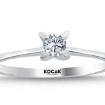 Load image into Gallery viewer, 0.15 Karat EF SI Solitaire Diamond Ring