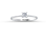 0.10 Karat EF SI Solitaire Diamond Ring