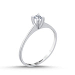 Load image into Gallery viewer, 0.10 Karat EF SI Solitaire Diamond Ring