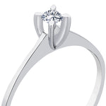 Load image into Gallery viewer, 0.09 Karat EF SI Diamond Solitaire Ring
