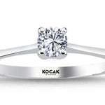 Load image into Gallery viewer, 0.25 Karat EF SI Solitaire Diamond Ring