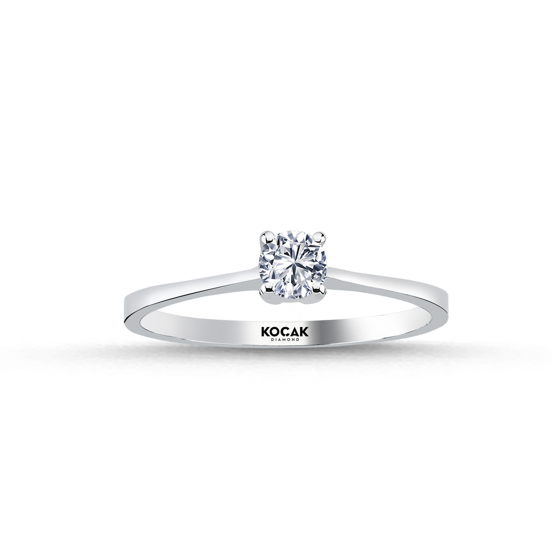 0.25 Karat EF SI Solitaire Diamond Ring